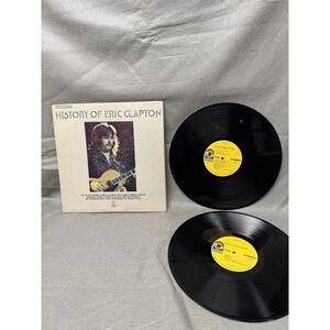VTG ERIC CLAPTON VINYL LP 'THE HISTORY‎ OPF ERIC CLAPTON' 2 RECORDS ATCO STEREO